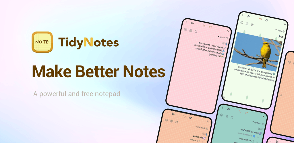 Tidy Notes is a powerful and free note-taking app for Android.